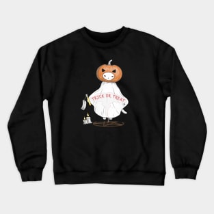 Summon the Halloween Pumpkin Head Cat Crewneck Sweatshirt